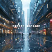 外卖运营平台，骗局还是机遇？