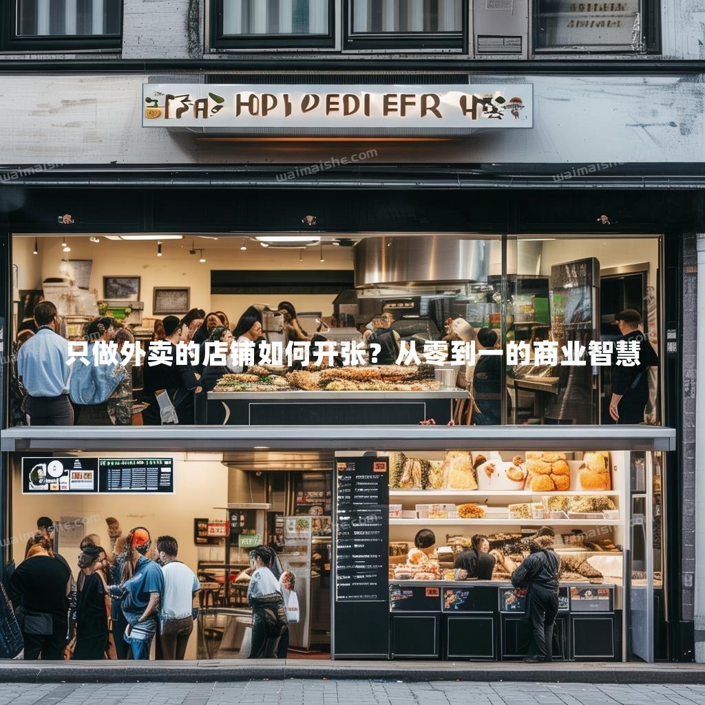 只做外卖的店铺如何开张？从零到一的商业智慧 - 外卖社