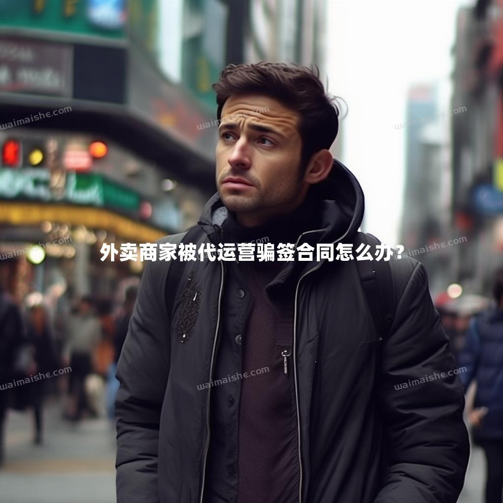 外卖商家被代运营骗签合同怎么办？ - 外卖社